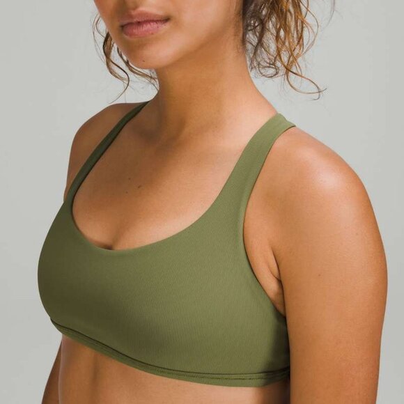 lululemon Free to Be Wild Bra // Bronze Green // Size 4 - Picture 3 of 6